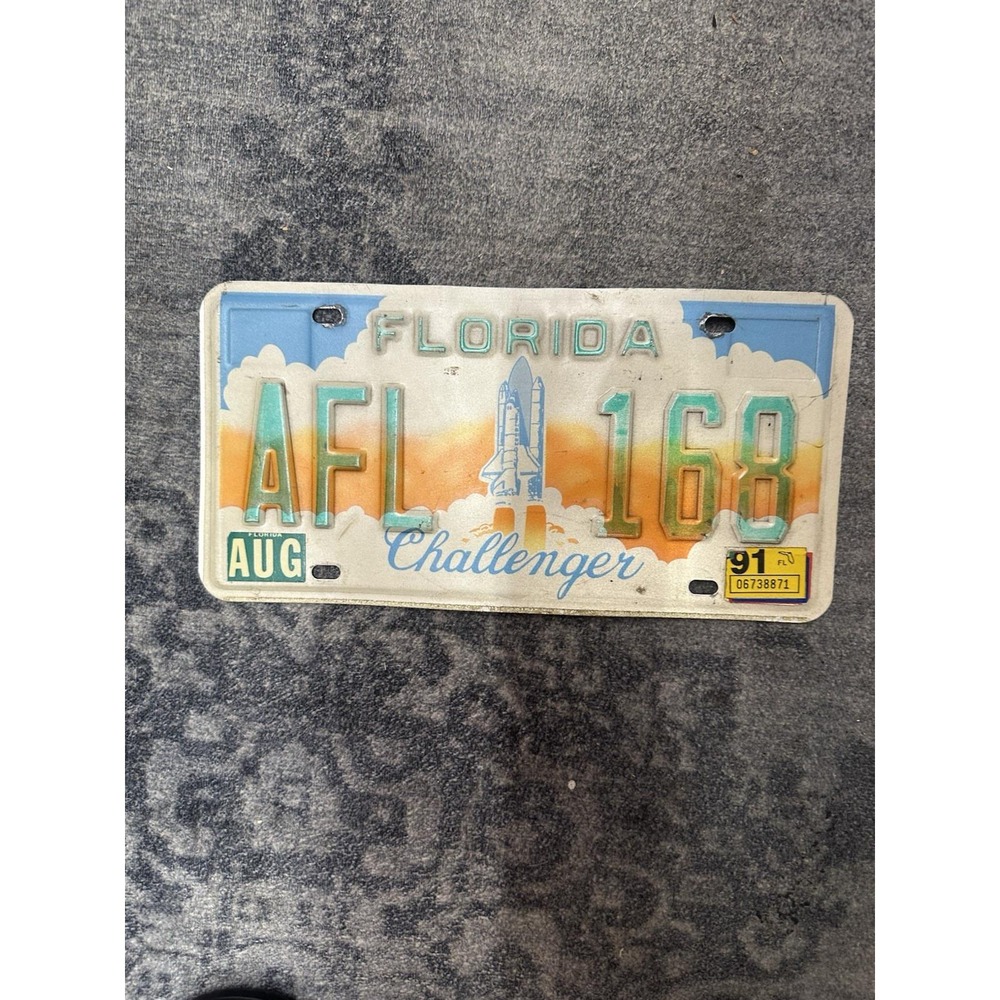 Florida Challenger License Plate 1988